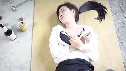 Chinese Construction Worker Tied And Fucked